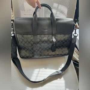 Coach New York Signature Print Sullivan Brief Bag